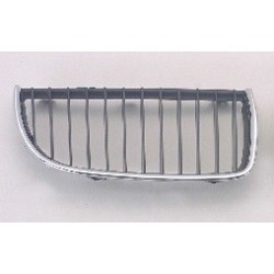 BMW 3 E90 GRILL R PAINT BLK W CHR MLG 05-