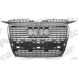 AUDI A3 03- GRILL GRAY W/CHRM FRAME 5DR3DR